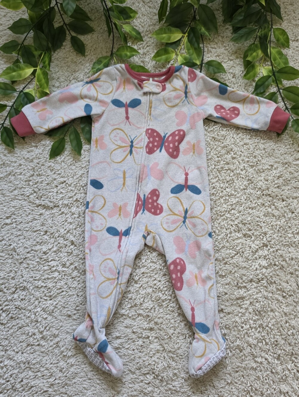 Baby Girl Butterfly Sleeper (9-12 Months)